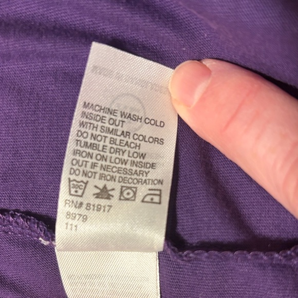 Nike KSU Kansas State University Wildcats Purple Short Sleeve Tee - Picture 9 of 9